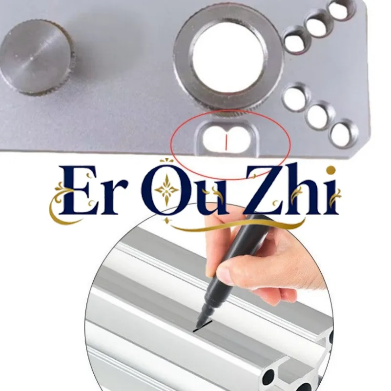 For Yuhaotong Aluminum Profile Hole Punch 202030304040 Profile Positioning Hole Opener DIY Punching Countersink Drill Bit