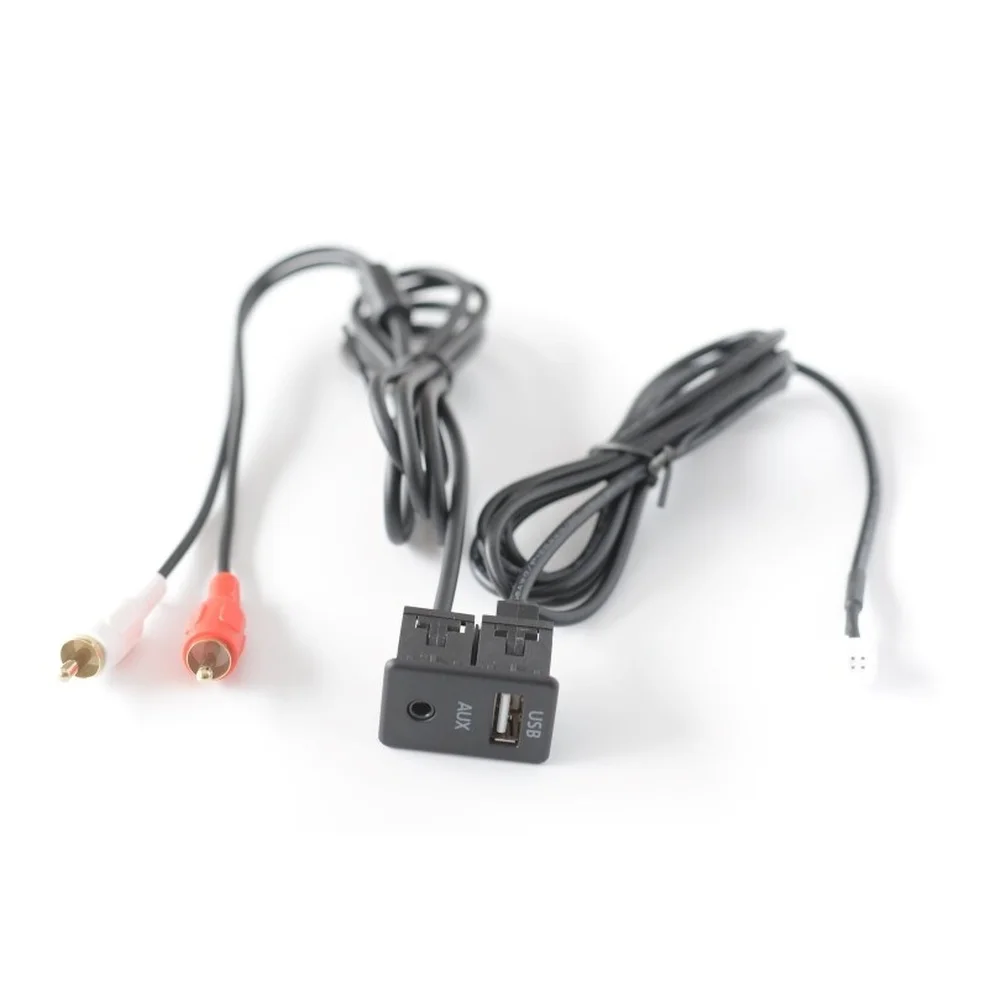 Car Navigation Audio Interface Solution Featuring 6P Input USB Output and Dual For RCA Male Panel for Audio System Integration