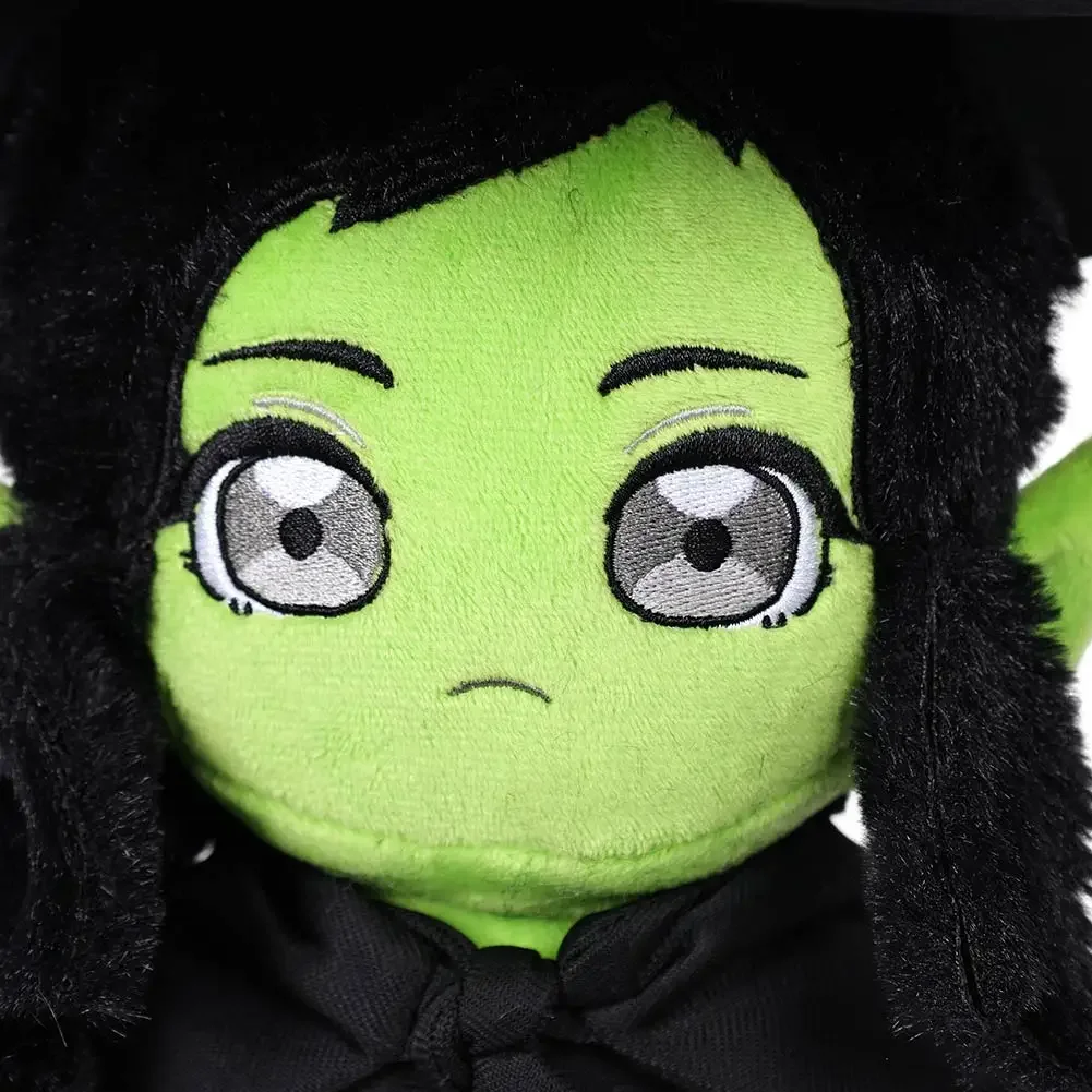 40Cm Elphaba Pluche Knuffels 2024 Film Wiked Cosplay Fantasie Mascotte Beeldje Rekwisieten Xmas Verjaardagscadeaus Halloween Feestdecor