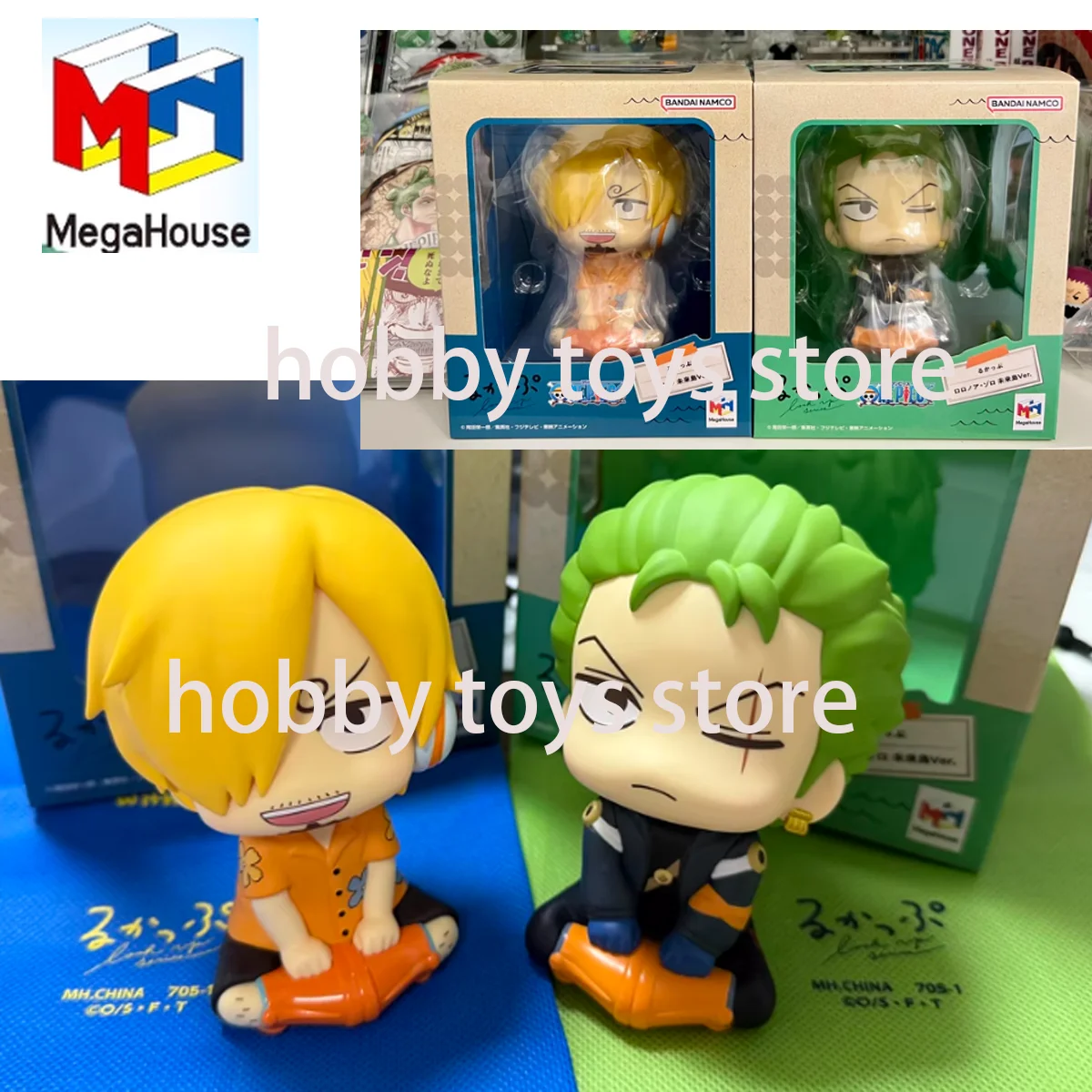 

MegaHouse MH Look Up, оригинальные ONE PIECE Sanji Zoro, милые аниме-фигурки, игрушки для детей, подарки, праздничные подарочные украшения