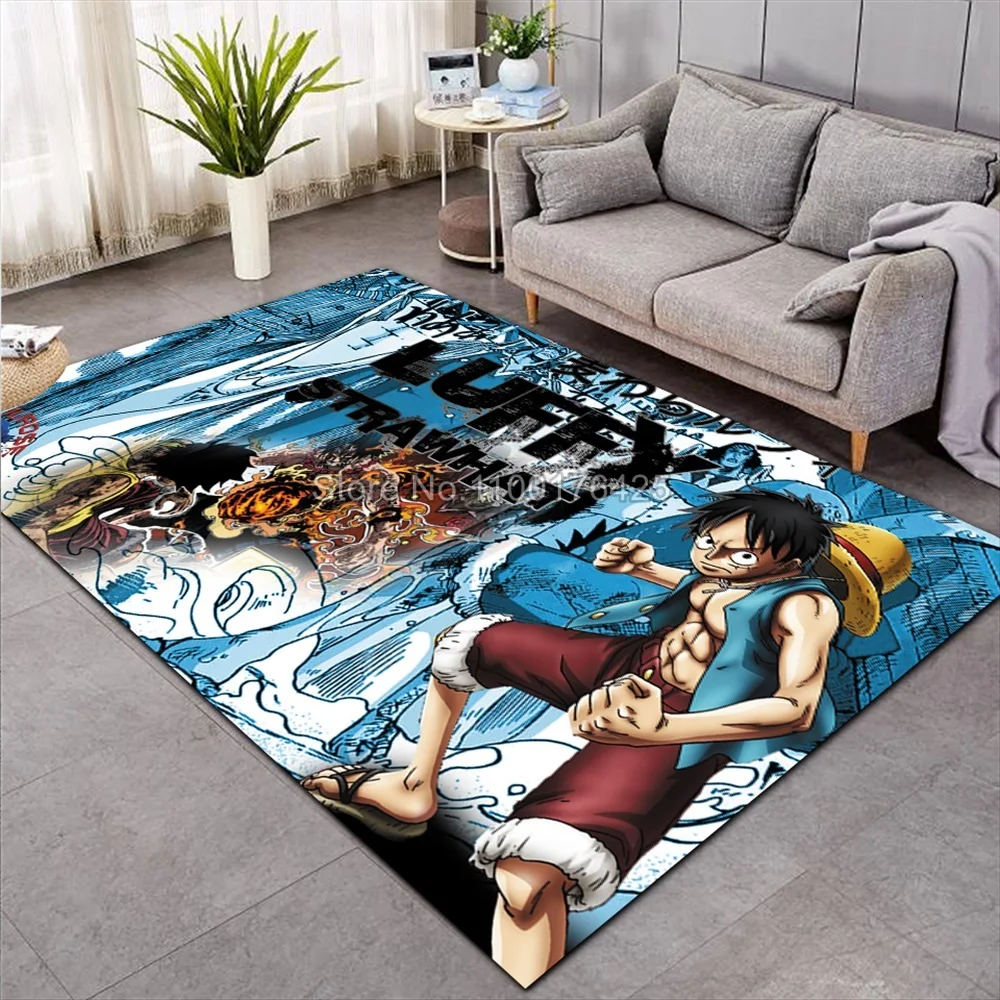 Tapis Shaggy Moelleux Antidérapant, Polymères de Sol 3D, Polymères Non ALD, Salle à Manger, Salon, Chambre d\'Enfant Doux, Une Pièce