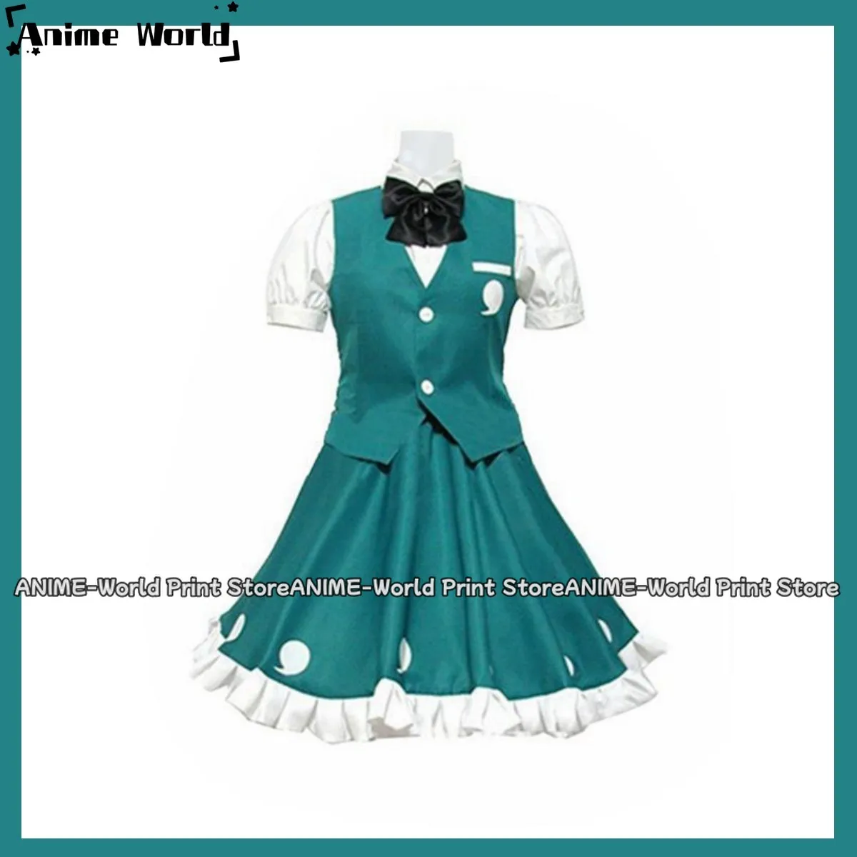 Anime Game Touhou Project Youmu Konpaku Cosplay Costume Perfect Cherry Blossom Wig Green JK Uniform Woman Kawaii Carnival Suit