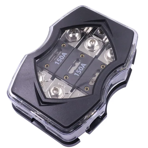Portafusibles de Audio para coche, modificación de Audio para coche, caja de fusibles de distribución de energía, división de energía 0 Ga en 4 Ga Out 3x150A