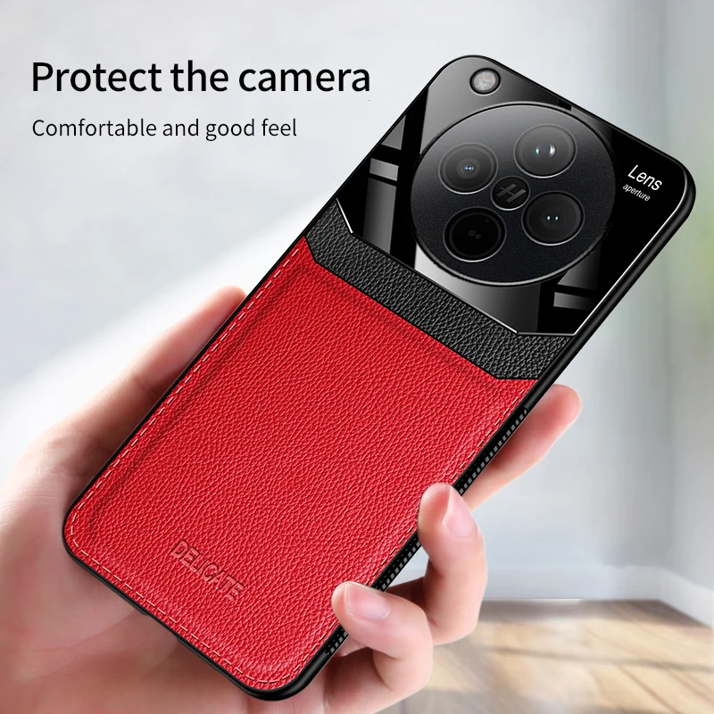 EUCAGR Acrylic PU Leather Case For OPPO Find X8 Pro X8S X8Ultra Protect Phone Back Cover for OPPO Find X8Pro X7Ultra Frame Coque