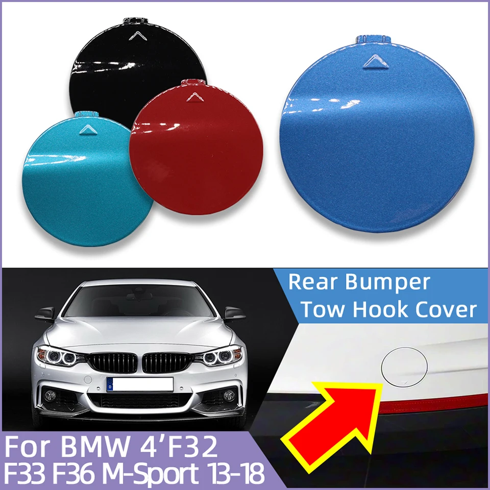 Car Rear Bumper Towing Hook Cover Shell Cap For Bmw 4 F32 F33 F36 M-Sport 2013 2014 2015 2016 2017 2018 Painted Lid 51128060849