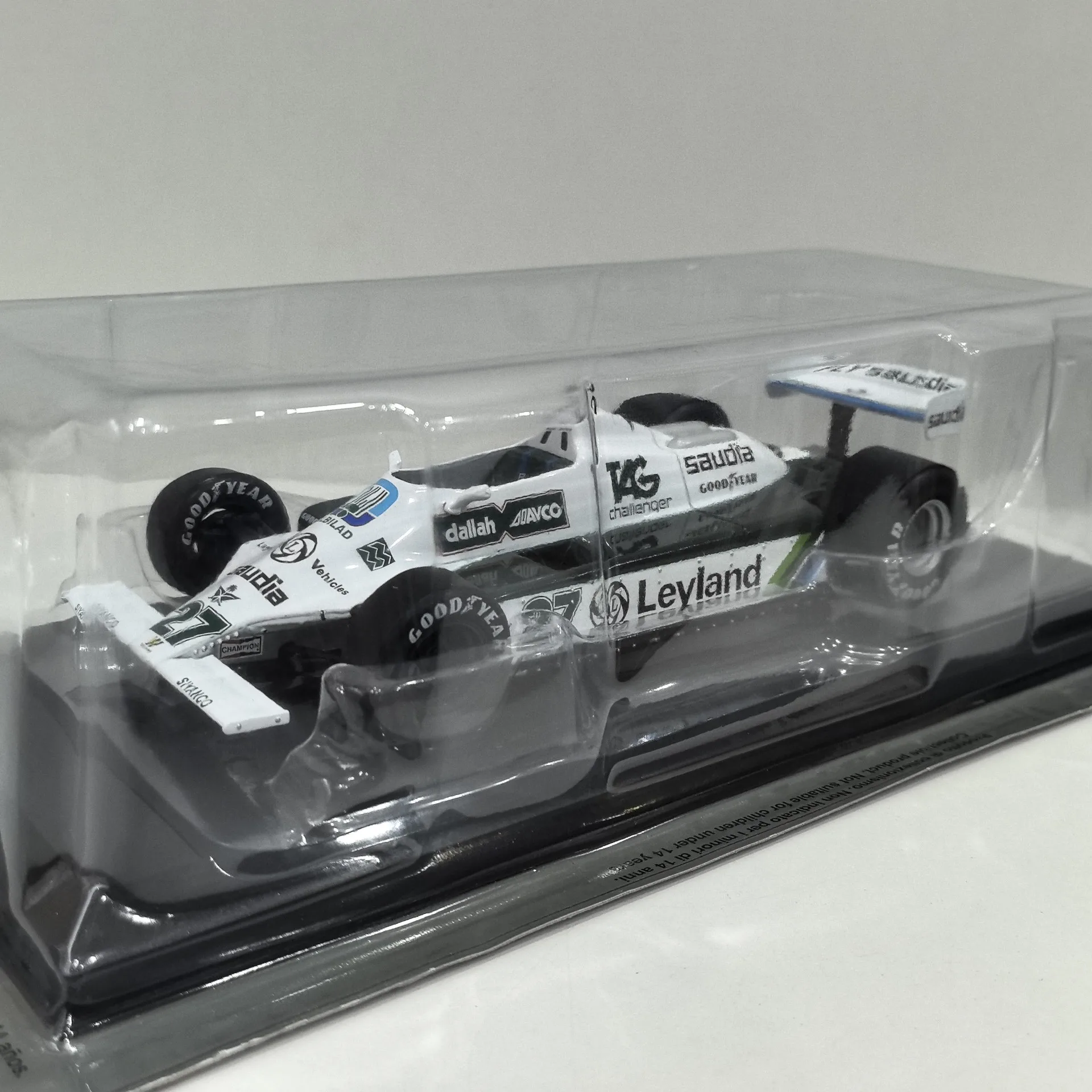 Diecast IXO 1/24 Scale WILLIAMS FW078 # 27 1980 Formula Racing W4 Alloy Car Model