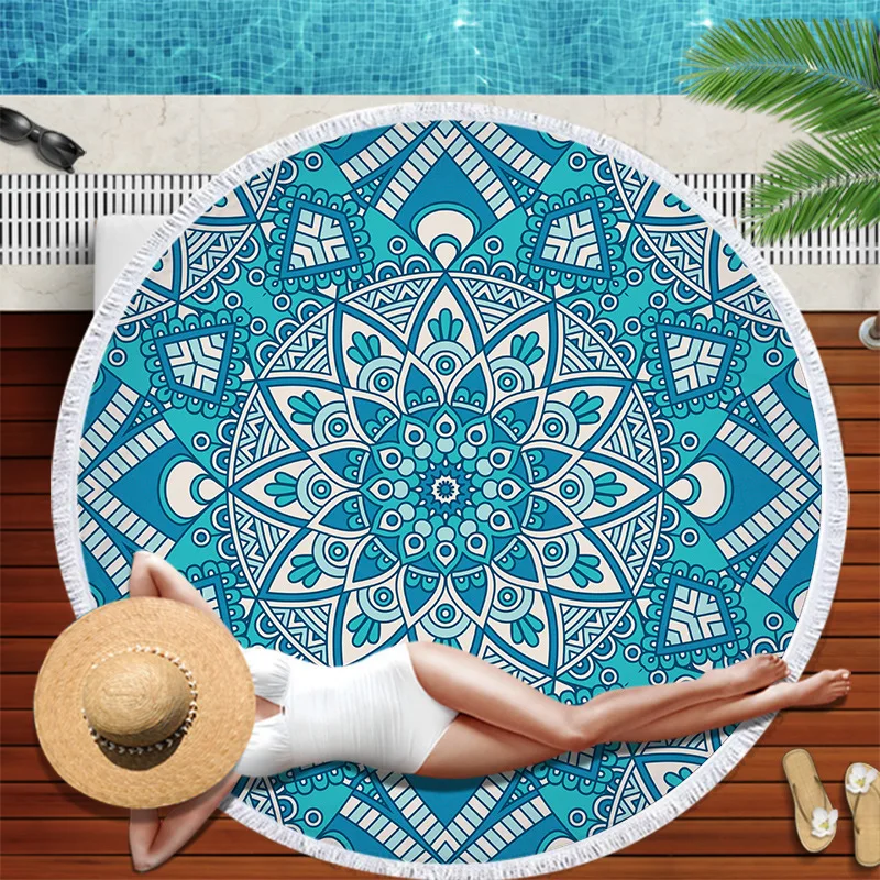 Bohemian Round Beach Towel Mic - Yoga & Fitness With Faye The Well Being Studio Abbots Langley recension och pris