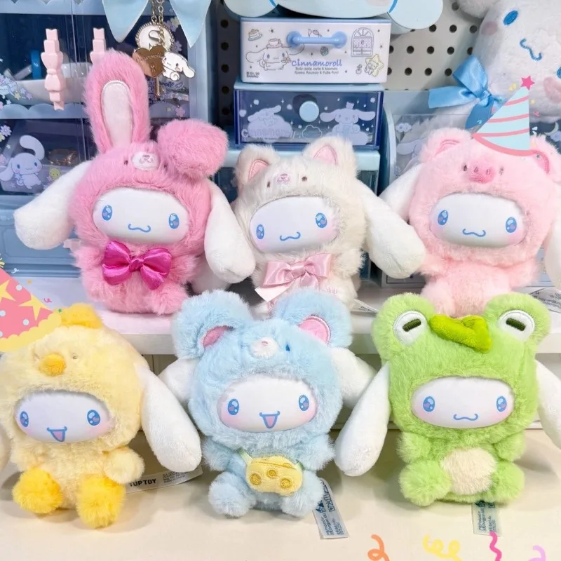 

New TOPTOY Cinnamoroll Animal Party Vinyl Plush Blind Box Mini Figure Decor Kawaii Collectible Toy Gift For Girls Ladies Fans