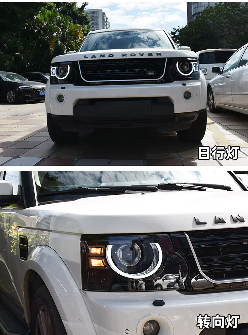 

Car Front Lights For Land Rover Discovery 4 LED Headlights 2010 2011 2012 2013 2014 -2017 Modified Auto Headlight Accessories