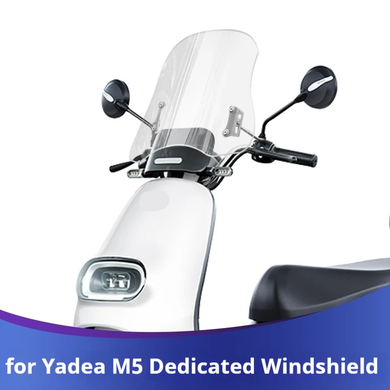 E‑Scooter Front Chest‑Protection Windshield Windscreen Fit Yadea M5, Wind Shield Panel Mod Accessories