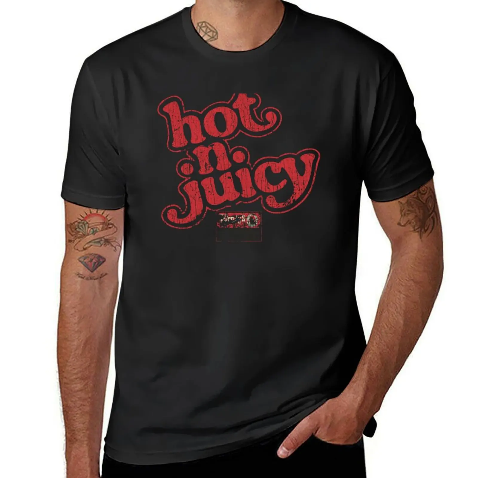 Hot-N-Juicy 1977 T-Shirt Blouse anime graphics for a boy Men's cotton t-shirt