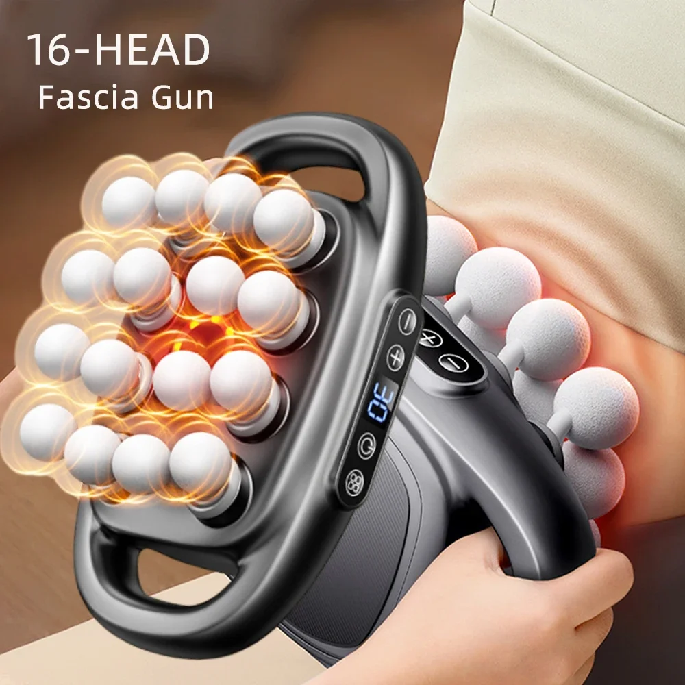 

8/16 Head Fascia Gun High-Frequency Vibration Body Massage Gun Health Care Back Waist Massager Neck Shoulder Massager Masajeador