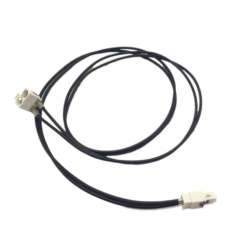 1M Length 2-in-1 FM Radio Antenna Adapter Cable For VW RCD510  RNS315  RNS510  Dual Female to Single Male Radio Aerial Wire