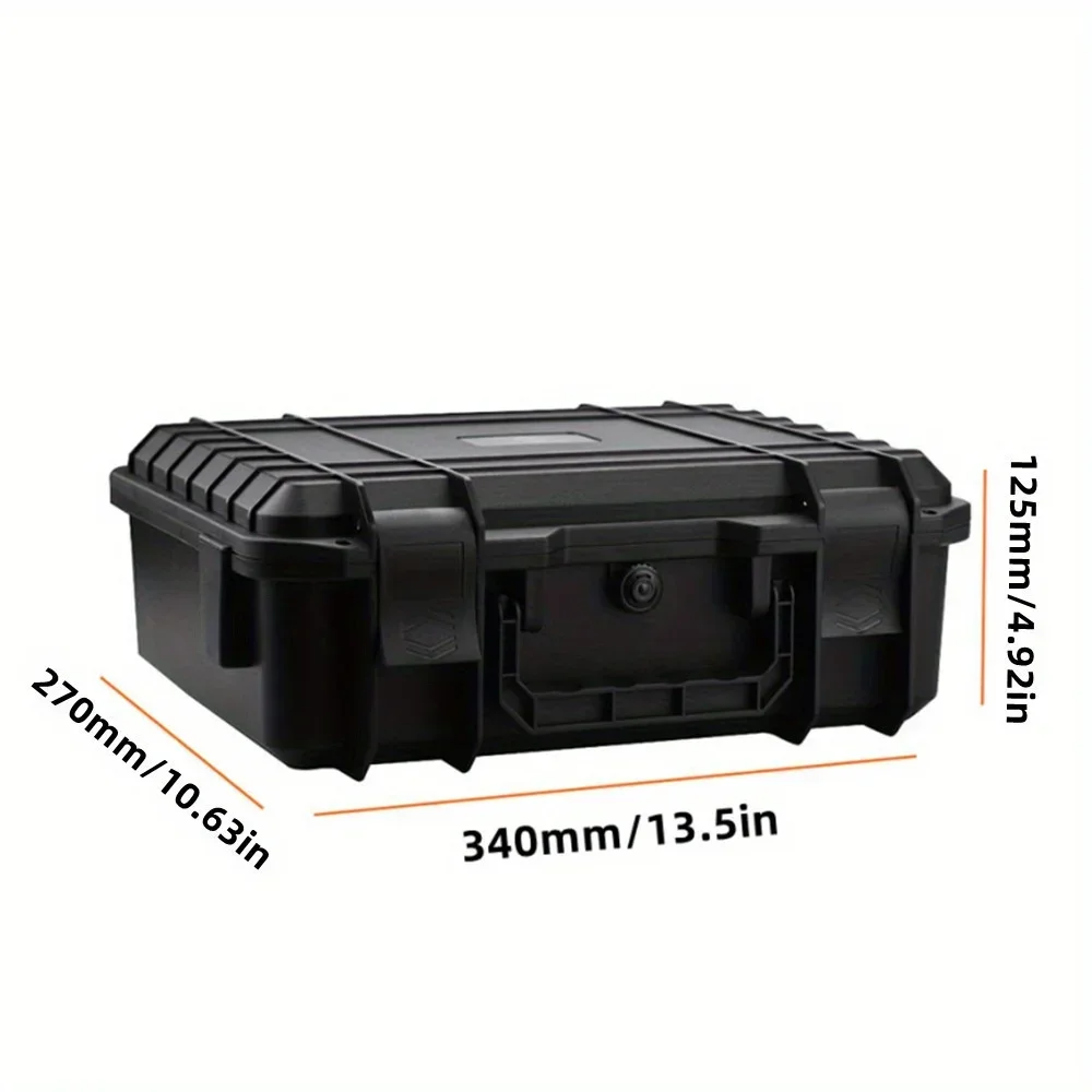 1pc Waterproof Hard Carry Case  Tool Case With pre-cut Sponge  Box Safety Protector Organizer Hardware Toolbox