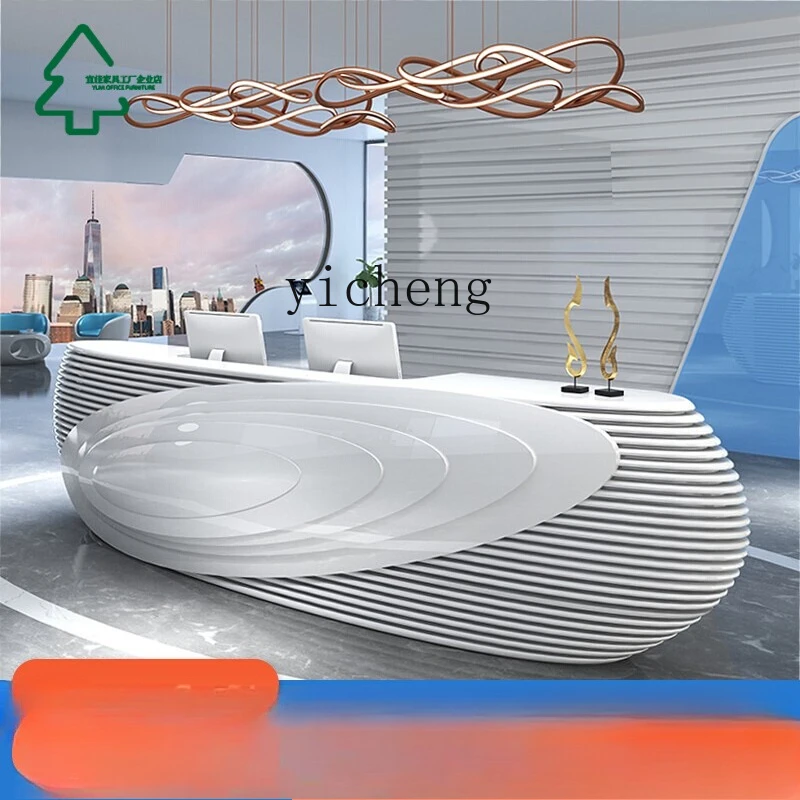 

ZK Reception Desk Fashion Atmosphere Desk Hotel Beauty Salon Bar checkout page
