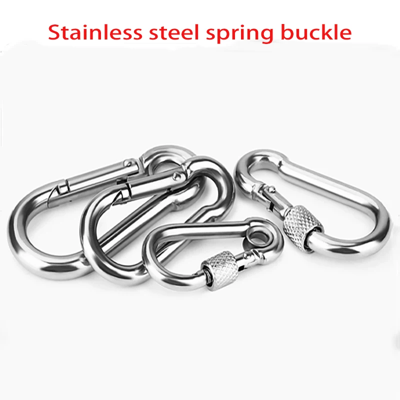 

M4~M14 Spring Quick Link Buckle Ring with screw Outdoor Climbing Gear Carabiner Safety Hook Travel Kit Camping Equipment