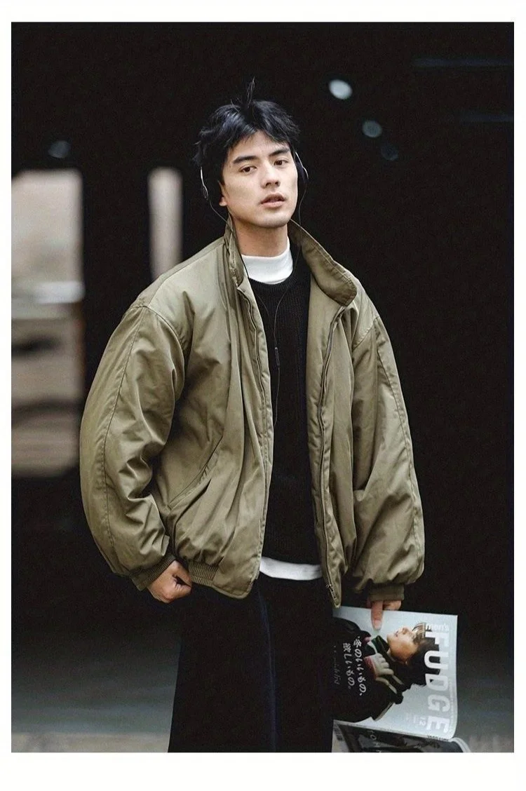 

Мужская куртка-пилот из овчины для работы и отдыха: объемная, летняя, для отпуска, стильная, замшевая, для гонок, городская, осенняя