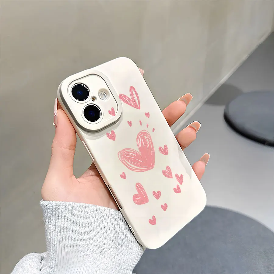 엔젤 아이 매트 TPU 소프트 폰 케이스, 아이폰 17부터 11 프로 맥스까지 360도 보호 기능 호환