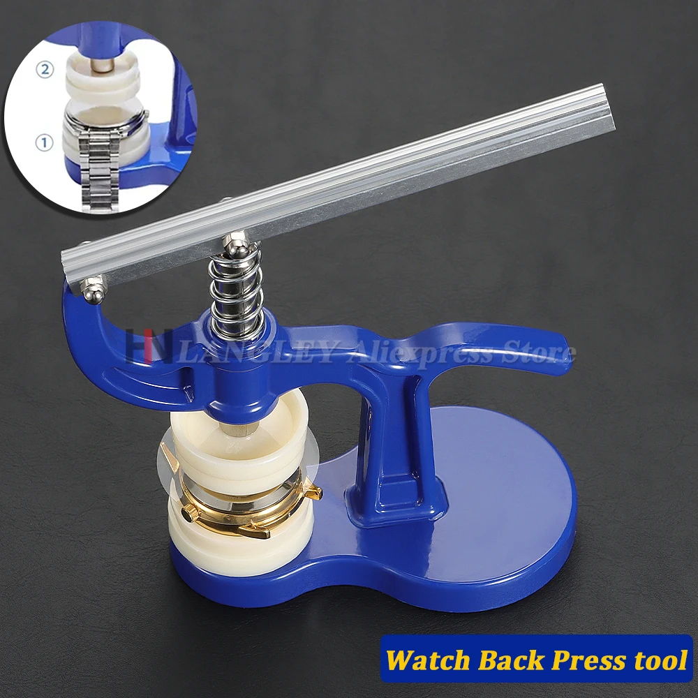 Professional Watch Back Case Press Tool For Close Watches With 12 Mould Sizes Back Cover Press Watch Presser Repair Tools Kit