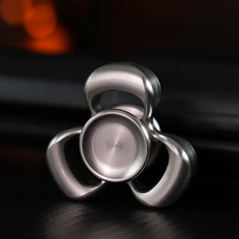 Rouleau Spinner à main en acier inoxydable, pointe des doigts en métal, pointe gyroscopique EDC, soulage le Stress, jouets Anti-anxiété