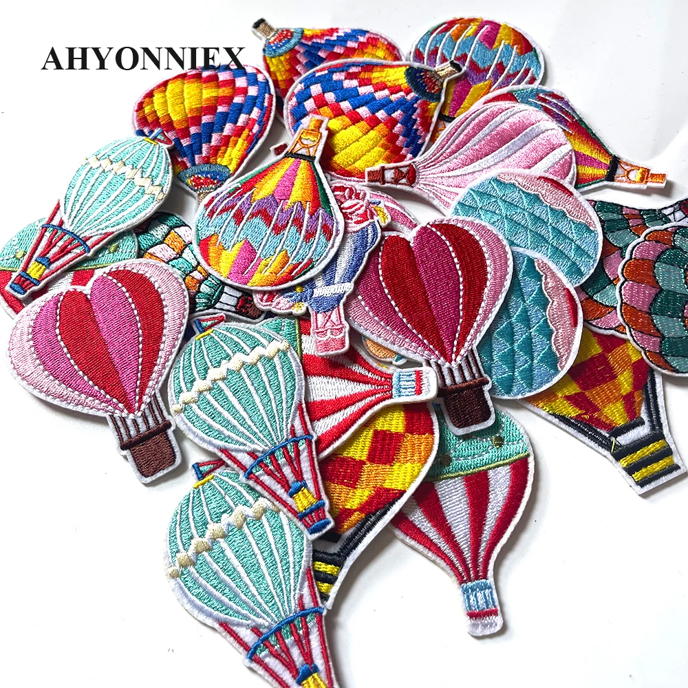 10 Pcs/Lot Bird Balloon Patches Iron on for Jacket Jeans Backpack Stickers Girl Sewing Supplies Cloth Decoration Style Random