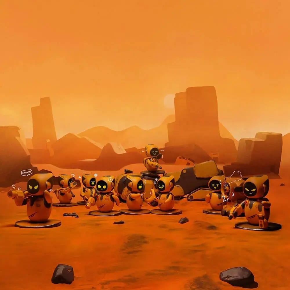 Eilik DQ - 터치 인터랙티브 장난감, 감성 넘치는 귀여운 로봇 애완동물 아이들 애니메이션 및 독점 미니 게임, 독특한 선물