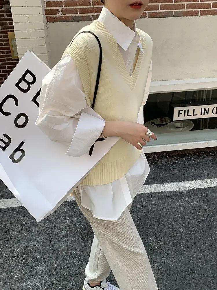 قمصان نسائية عالية الشارع Harajuku غير رسمية تناسب كل مباراة ناعمة فضفاضة متينة بلوزات Mujer بلوزات كورية جديدة بمزاج ربيعي أنيق