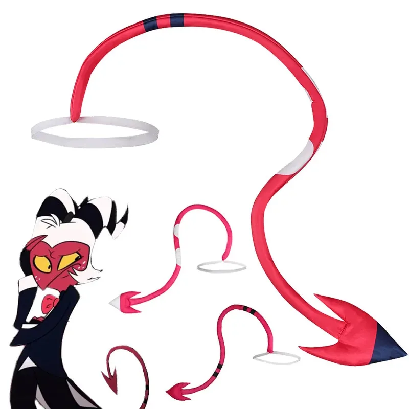 ❤ Blitzo Moxxie Millie Tail Anime dibujos animados malvado líder Cosplay accesorios de disfraz accesorios adultos hombres mujeres accesorios de mascarada Hallo ★ ❤ ★