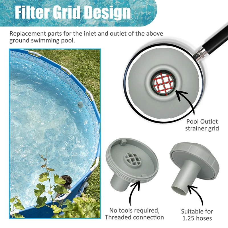 

Стильный адаптер для шланга для бассейна, впускное сопло для бассейна, разъем для фильтрации распыления для бассейна