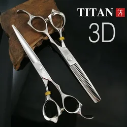 Titan 3D Scissors Professional Barber Hairdressing Shears Hair Cutting Machine Barber Shop Hair Scissors