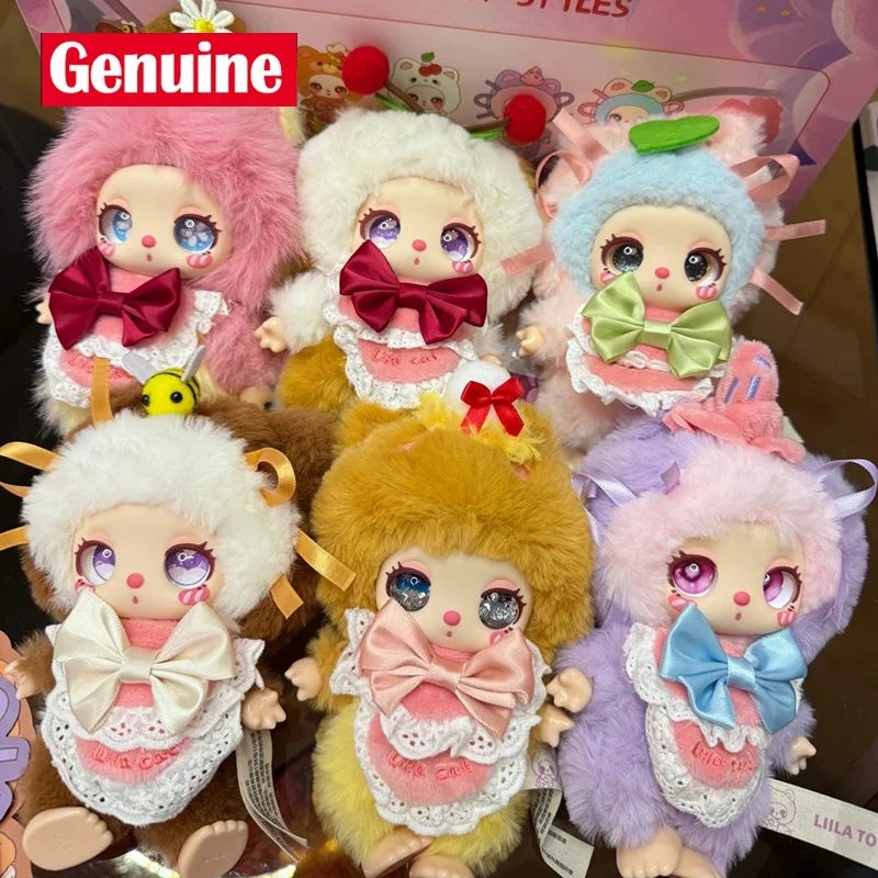 

Новая оригинальная плюшевая кукла Liila V4 Liila'S Chef Kitten Serise Blind Box, фигурки лилы 4-го поколения, декор комнаты, подарок для детей