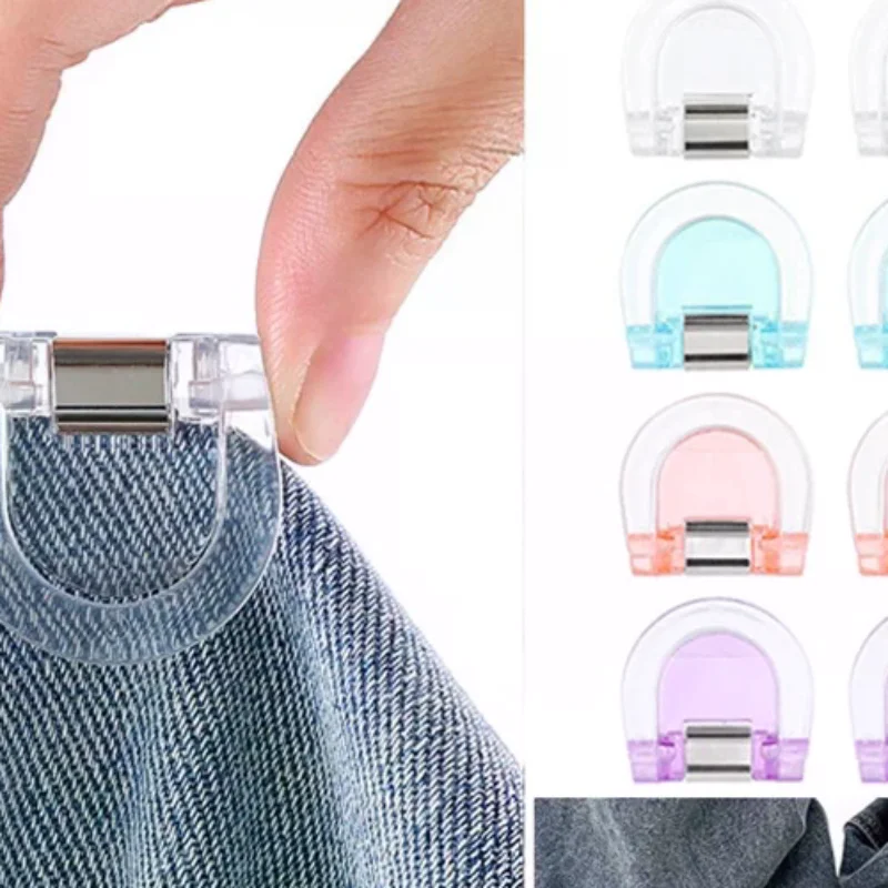 

Clothing Clips For Trouser Leg Shortening Invisible Fixing No Sew Hidden Hem Device Prevent Dragging On Pants DIY Sewing