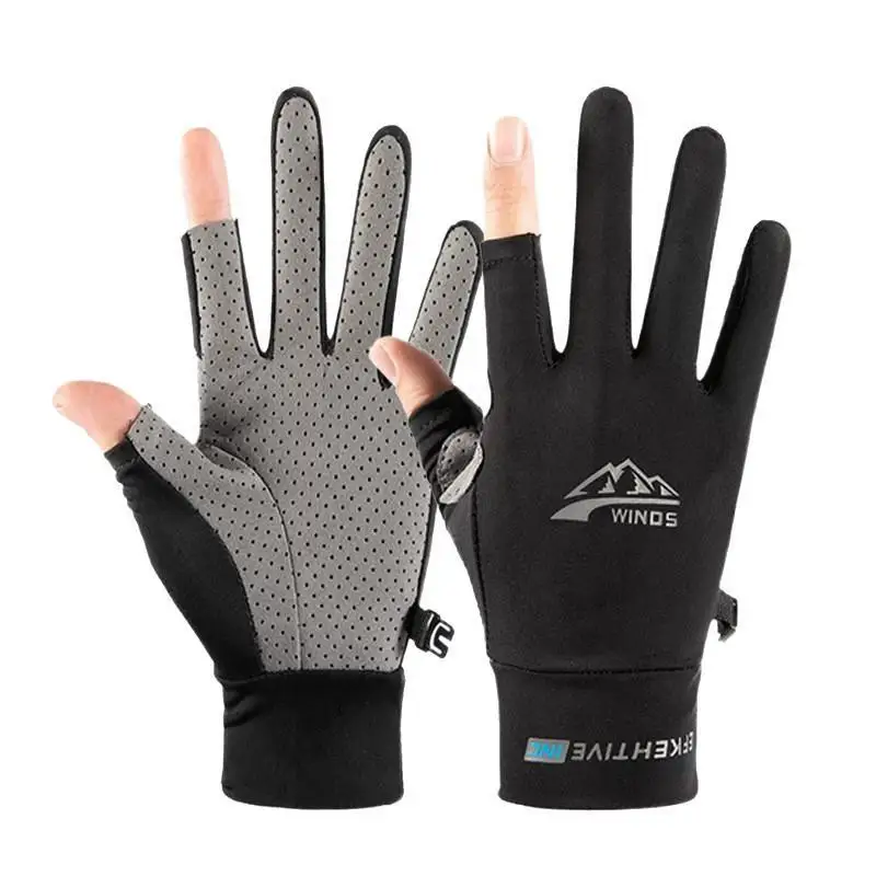 Fingerlose Handschuhe für Männer und Frauen, UV-Sonnenschutz, halbfingerige Handschuhe zum Angeln, Paddeln, Segeln, Rudern, Sport-Handschuhe. – Detail 3