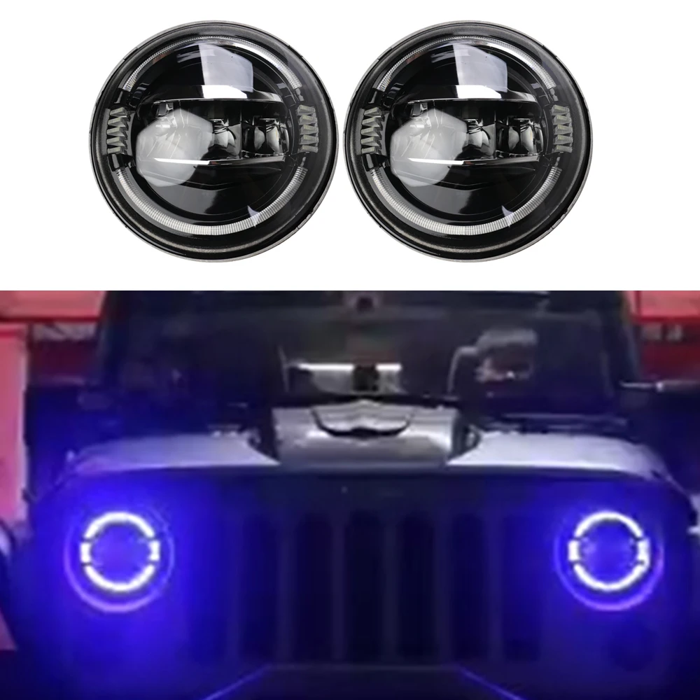 one pair Lantsun J322 7'' JK to JL headlight for jeep for wrangler JK head lamps