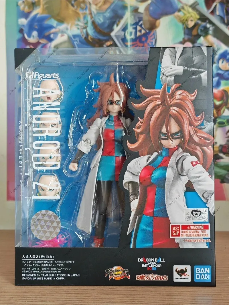 

Spot SaleIn Stock Bandai SHF SH Figuarts Android 21 Lab Coat No.21 Anime Figure Mol Collection Toy GiftIn stock