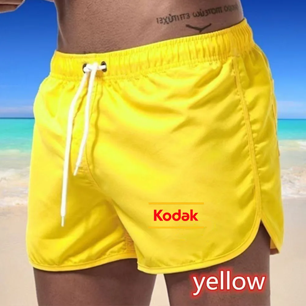 

Летние пляжные шорты Kodak для взрослых - мужские быстросохнущие повседневные шорты, подходящие для бега на открытом воздухе и в качестве верхней одежды.