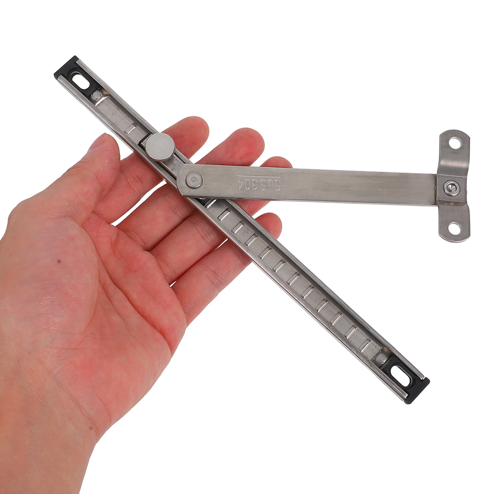 محدد نافذة تلسكوبي قابل للتعديل لنوافذ بابية بدون مثقاب، مفصل تحديد شريط الأمان الآمن #2