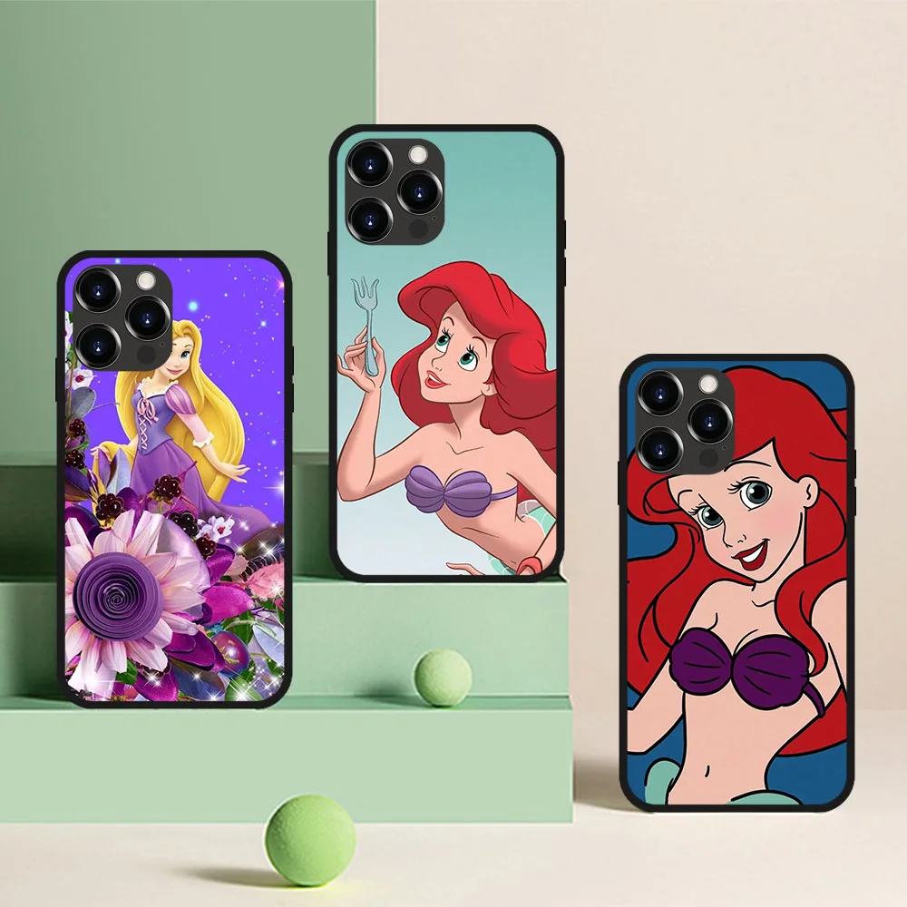 Ini-56 putri Ariel Rapunzel casing lunak untuk Xiaomi Redmi Note 9T 9 9S 10 10s S2 11 9C Power Pro Max Poco X3 NFC