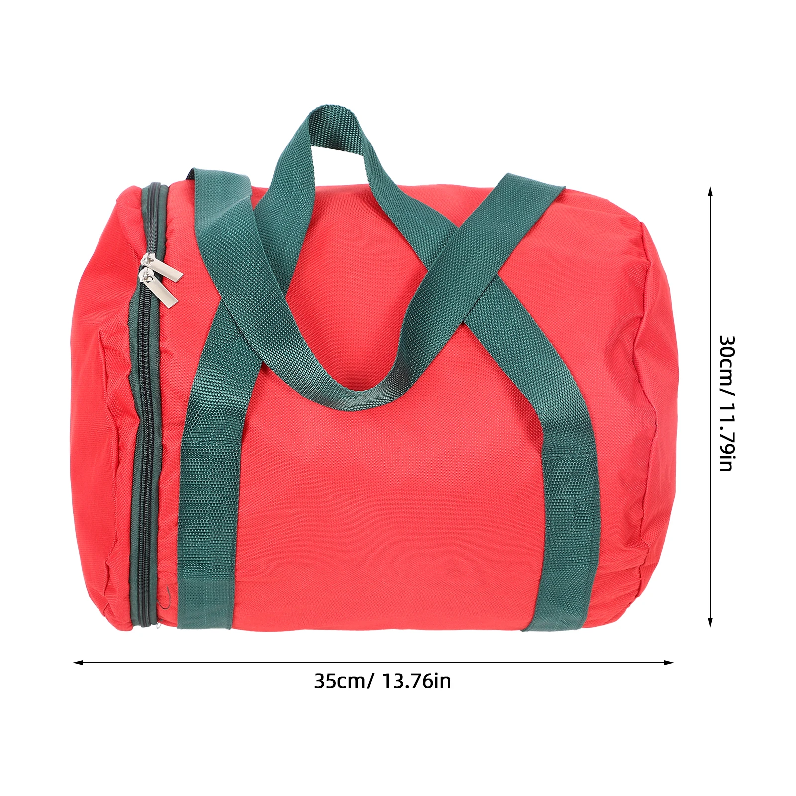 حقيبة تخزين أضواء العطلات قماش أكسفورد ممتاز مقاوم للماء والغبار وخفيف الوزن ومحمول مع مقابض معززة لعيد الميلاد #2