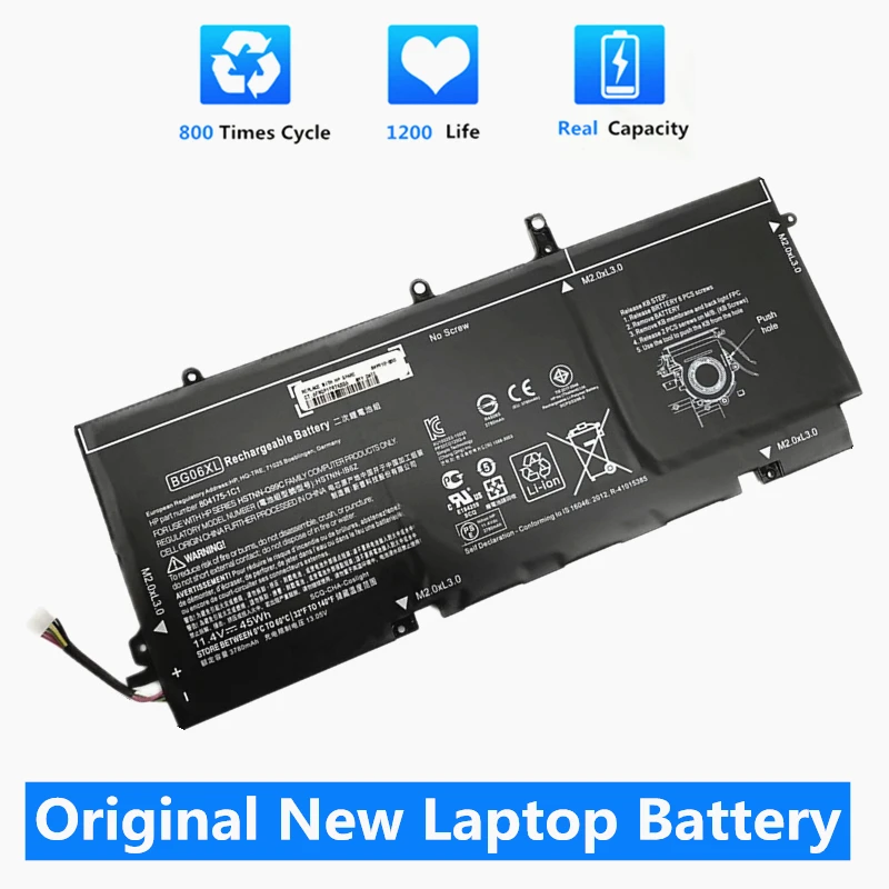 

CSMHY New Original 45Wh BG06XL Battery For HP EliteBook Folio 1040 G3 (P4P90PT) HSTNN-Q99C HSTNN-IB6Z 804175-1B1 804175-1C1