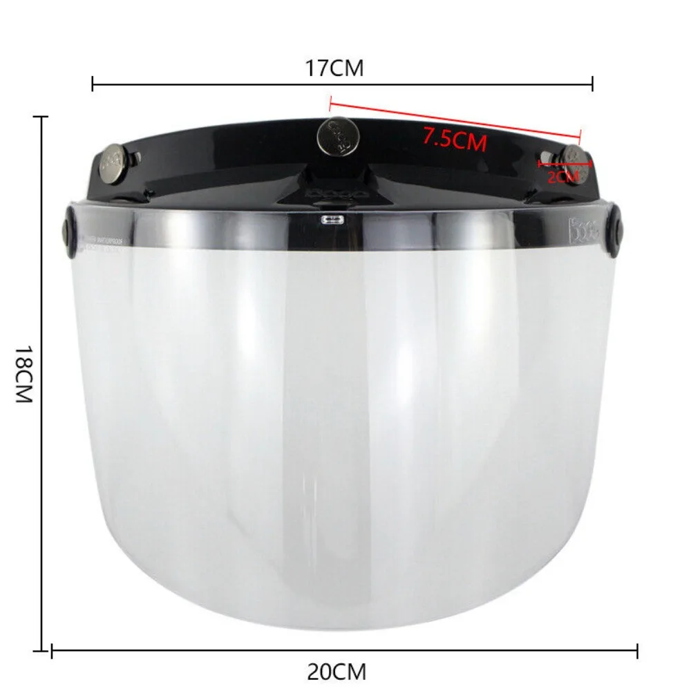 Visera de casco con protector contra el viento, cara completa - imagen 3