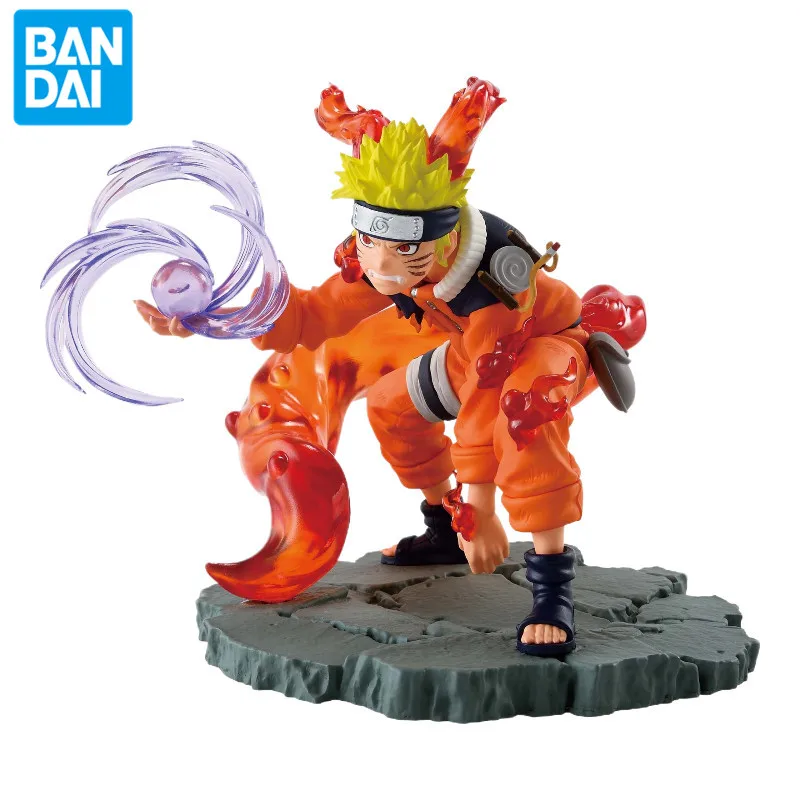 9cm figura modelo naruto uzumaki naruto memorável saga bandai anime cauda besta modo personagem ornamento pvc brinquedo presente coleção