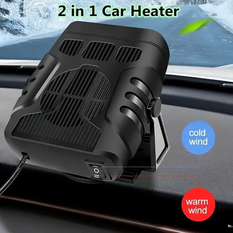

12V Car Heater Windshield Defroster Demister Fast Heating Fan Portable Auto Defogger Anti-Fog Heater For All Vehicles