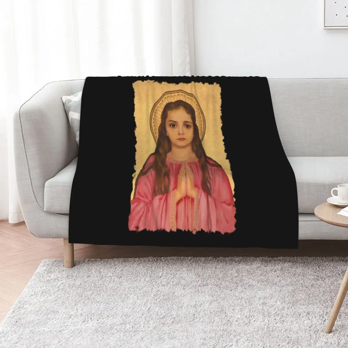 Saint Philomena of Rome Throw Blanket Sofa Throw Loose cosplay anime wednesday For Sofa Thin Quilt Blankets