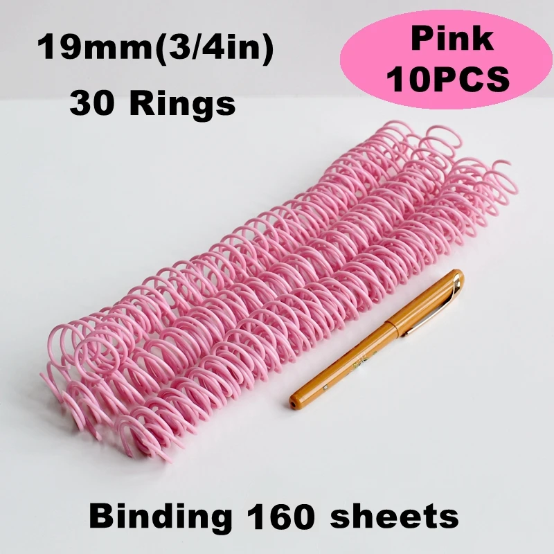 5/10PCS High Capacity Plastic Spiral Binding Coils, DIY Book Rings