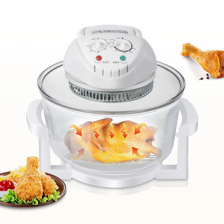 

12L Transparent Air Fryer Multifunction Oil Free Chicken Air Fryer Electric Deep Fryer Air Deep Fryer Frying Machine 1300W 220V