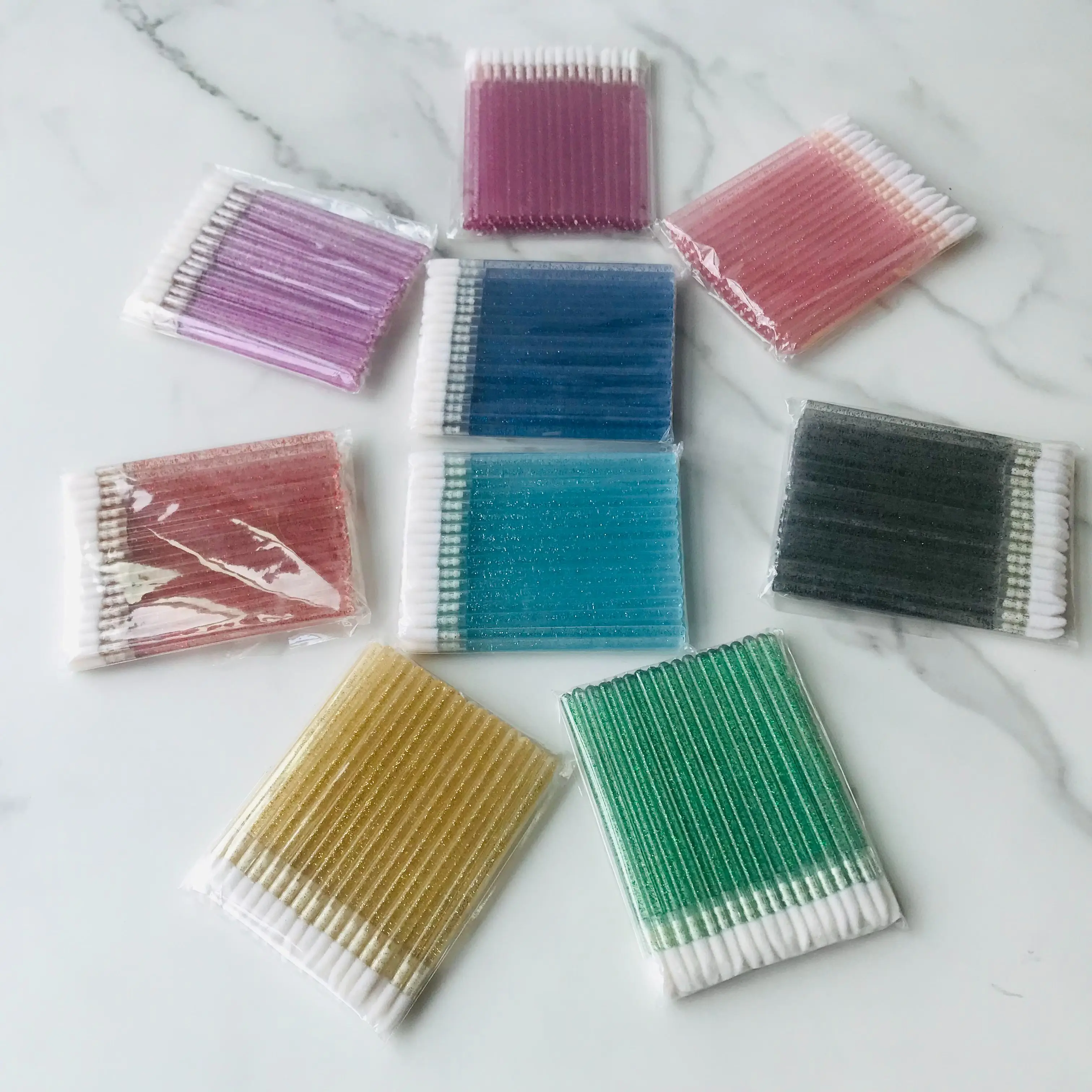 Applicateur de brillant à lèvres à paillettes, 5000 pièces, Extension de cils, baguettes de Mascara, outils de levage permanent, brosse, pinceaux de maquillage pour teinture des sourcils