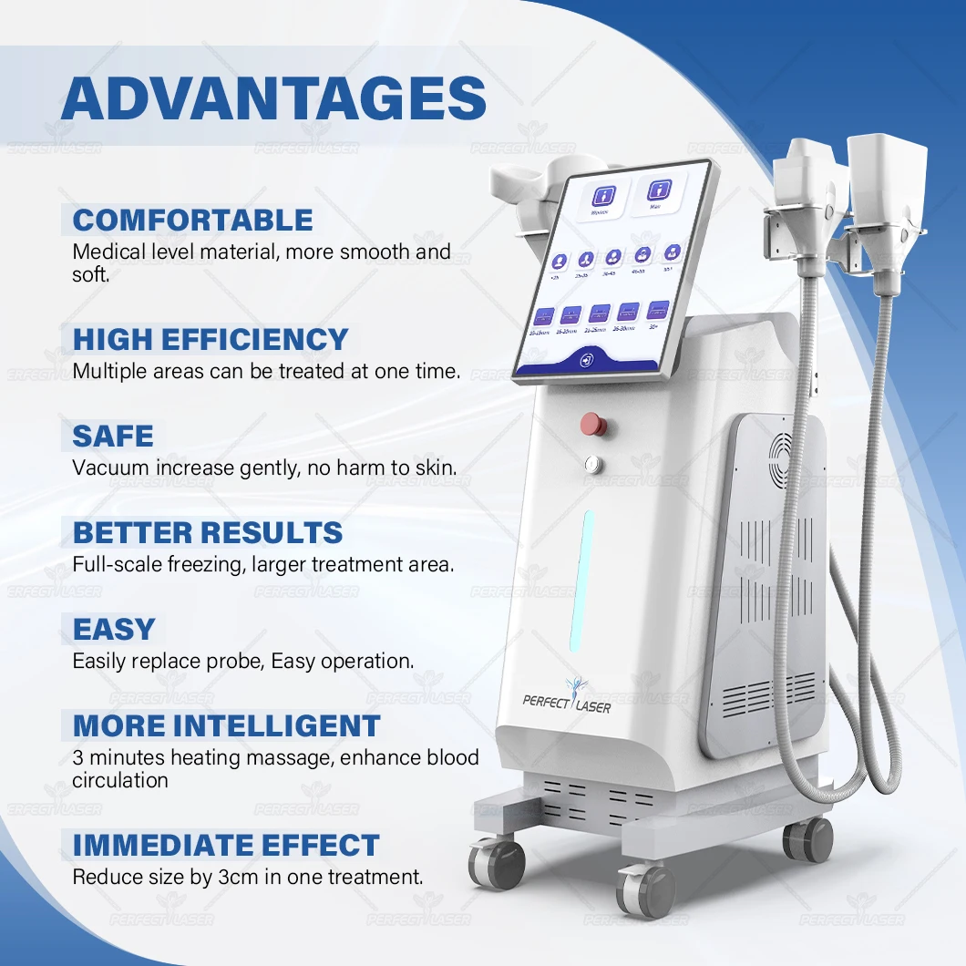 Perfectlaser-Machine de cryolipolyse, perte de graisse, corps saillant, surpoids sanguin, pression négative, refroidissement, dispositif de réduction de la cellulite