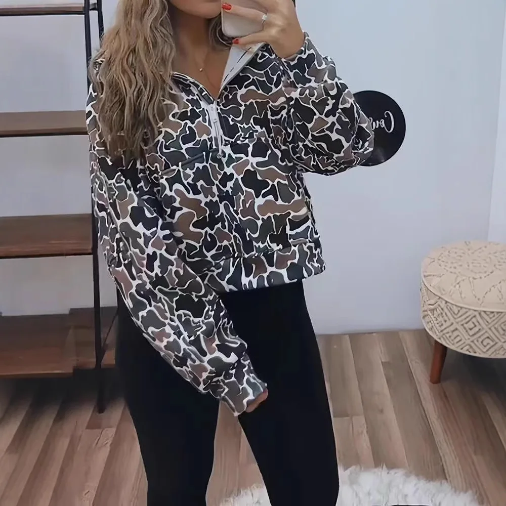 Zipper Hoodie Tops Casuales Herbst Winter Leopard Langarm Anime Hoodie frauen Hoodie Jacke Sudadera Con Capucha Mujer