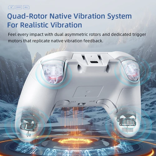 Imagen 2 del producto THUNDEROBOT G50 Ultra Control Gamer Inalámbrico Ultra Tri-Mode con Sensor Hall Effect - Compatible con Nintendo Switch y PC, Mando para Juegos Recargable